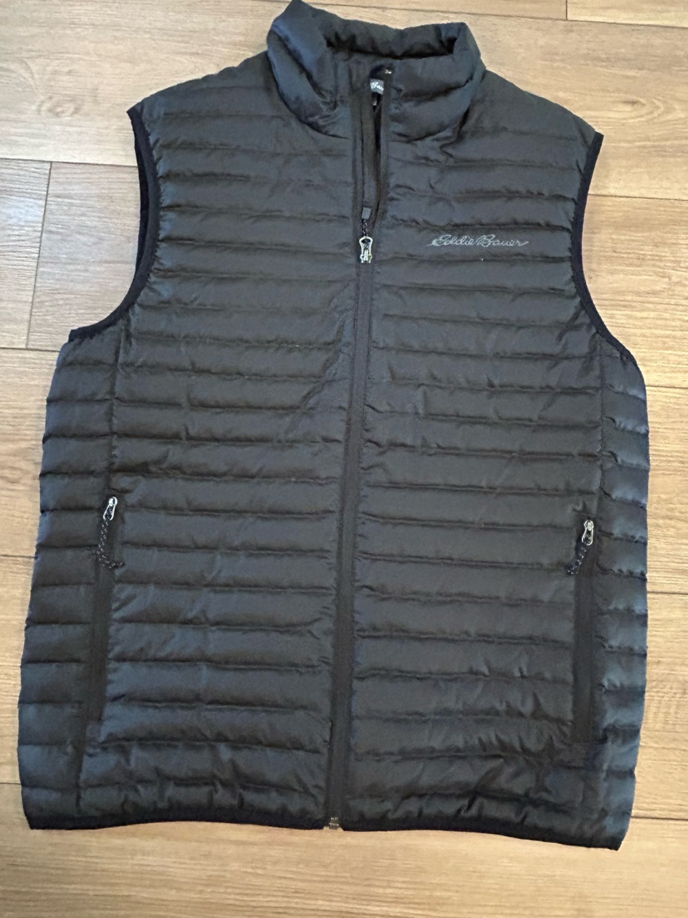 Eddie Bauer EB650 Men’s S Black Down Puffer Vest Quilted 80% Down